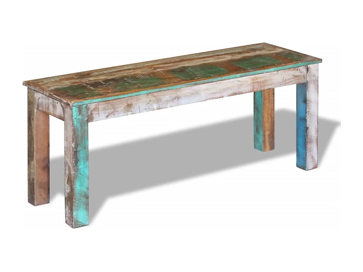 Banco 110x35x45 cm Madera maciza recuperada