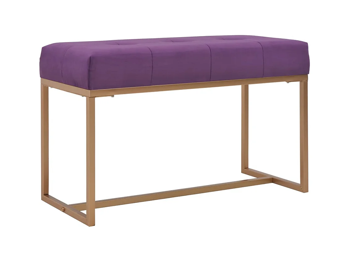 Banc 80 cm Violet Velours