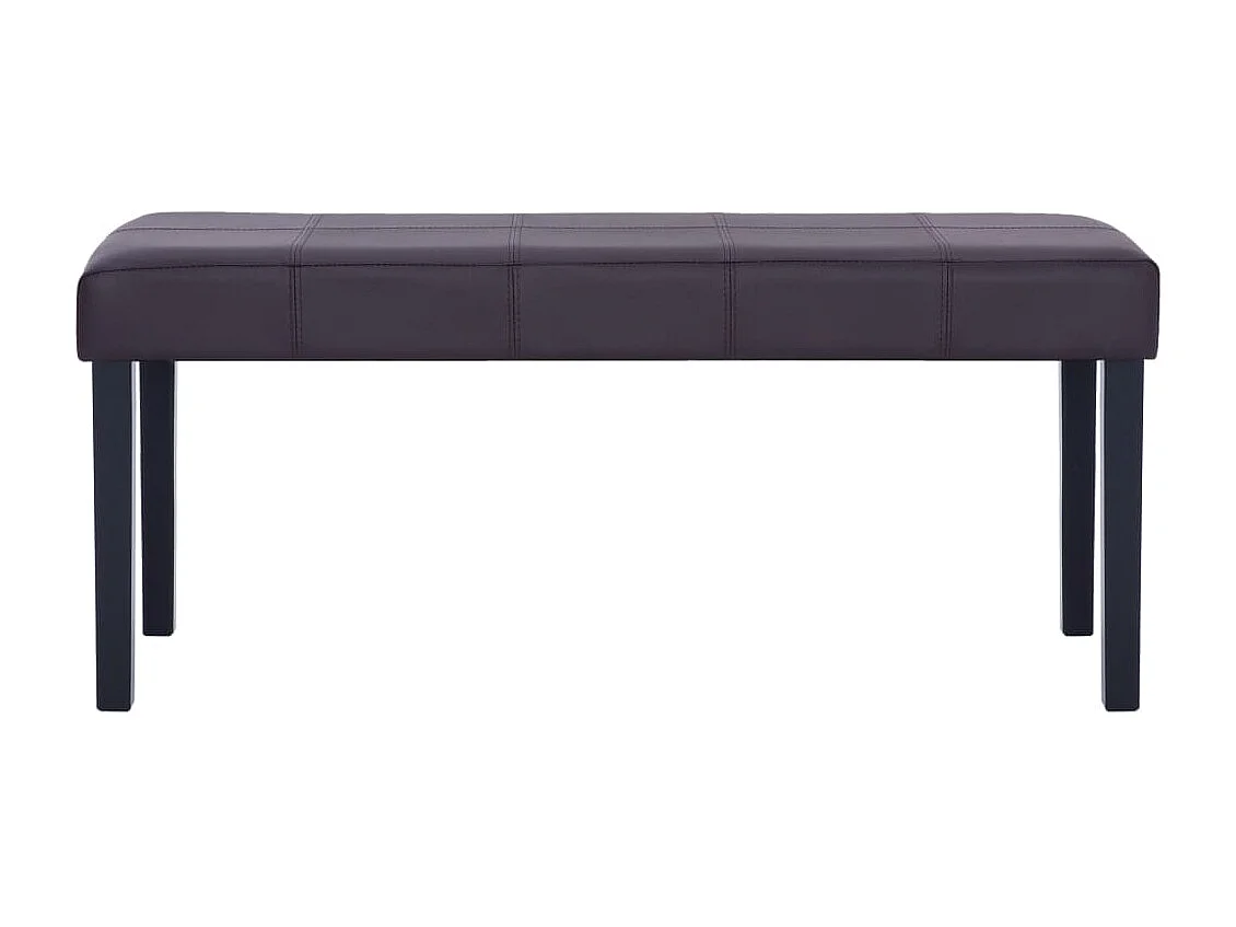 Bank 106 cm Bruin Kunstleer