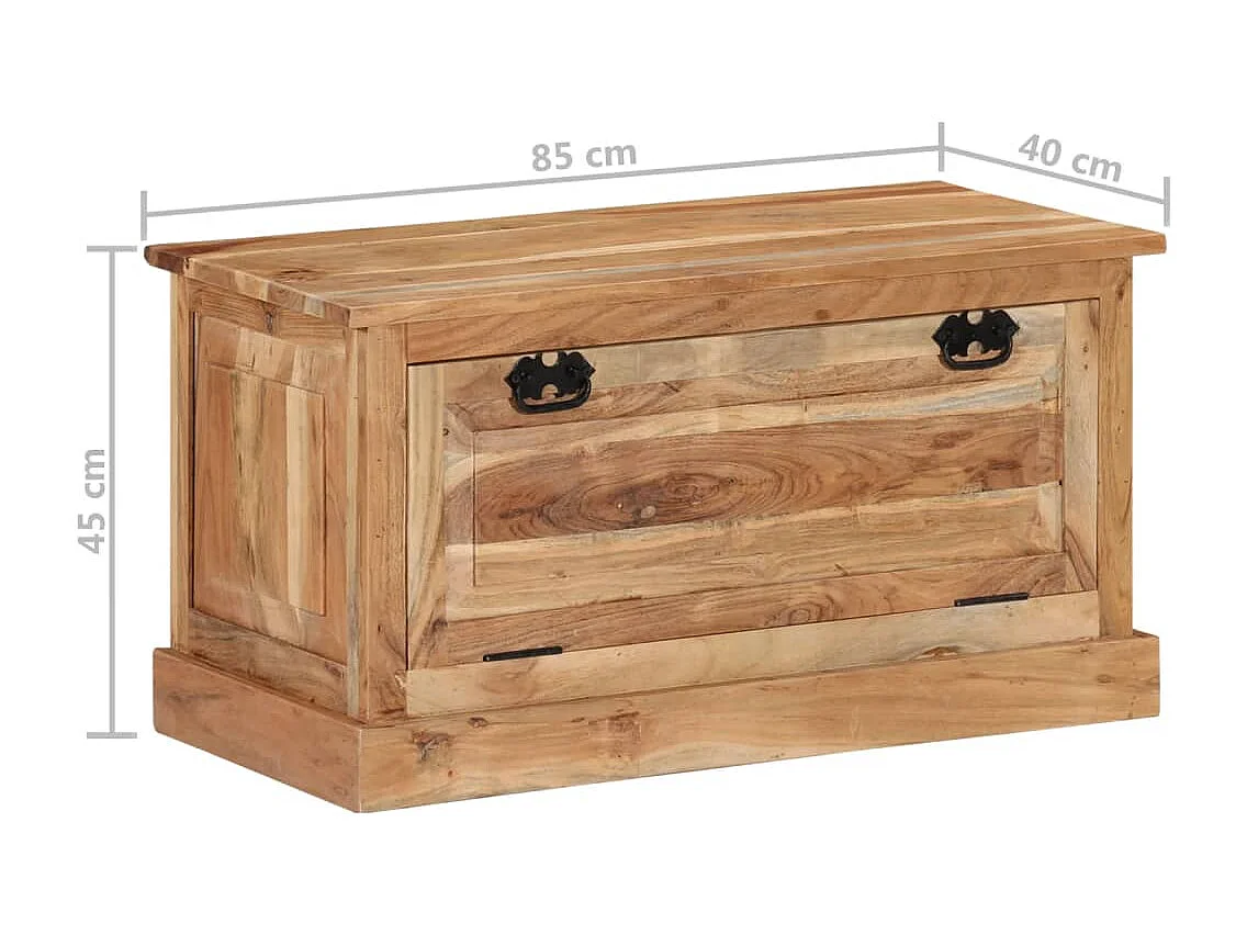 Panca portascarpe 85x40x45 cm Legno massello di acacia