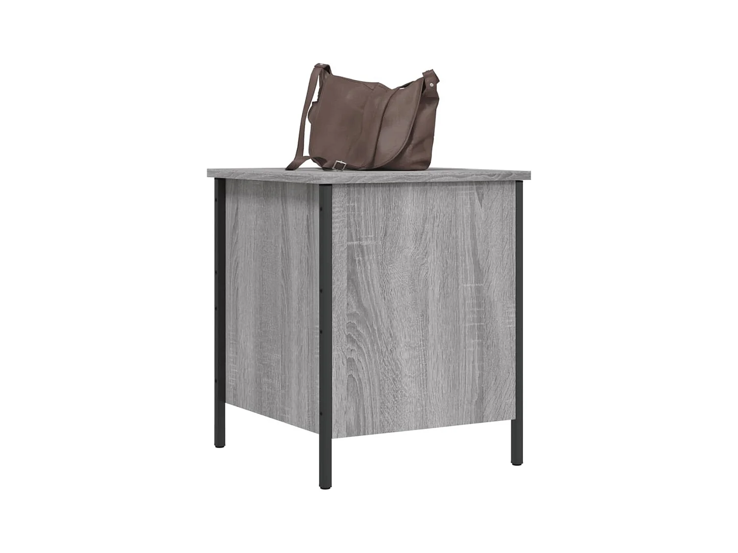Banc de rangement sonoma gris 40x42,5x50 cm bois d'ingénierie