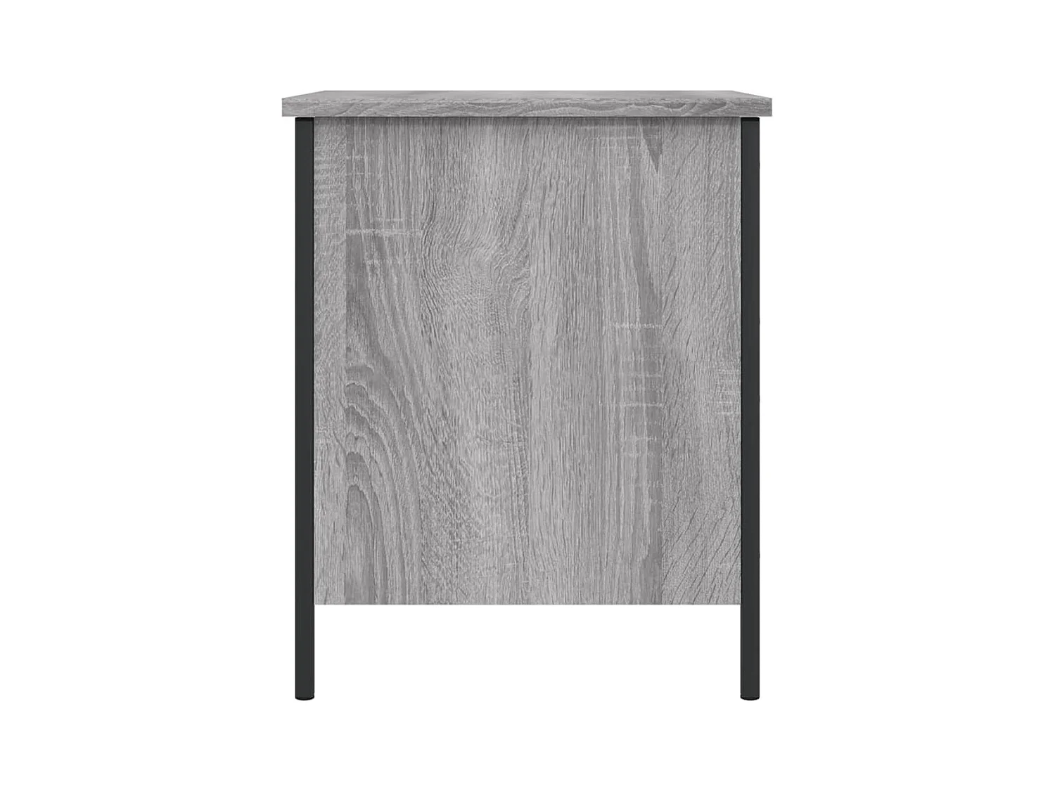 Banc de rangement sonoma gris 40x42,5x50 cm bois d'ingénierie