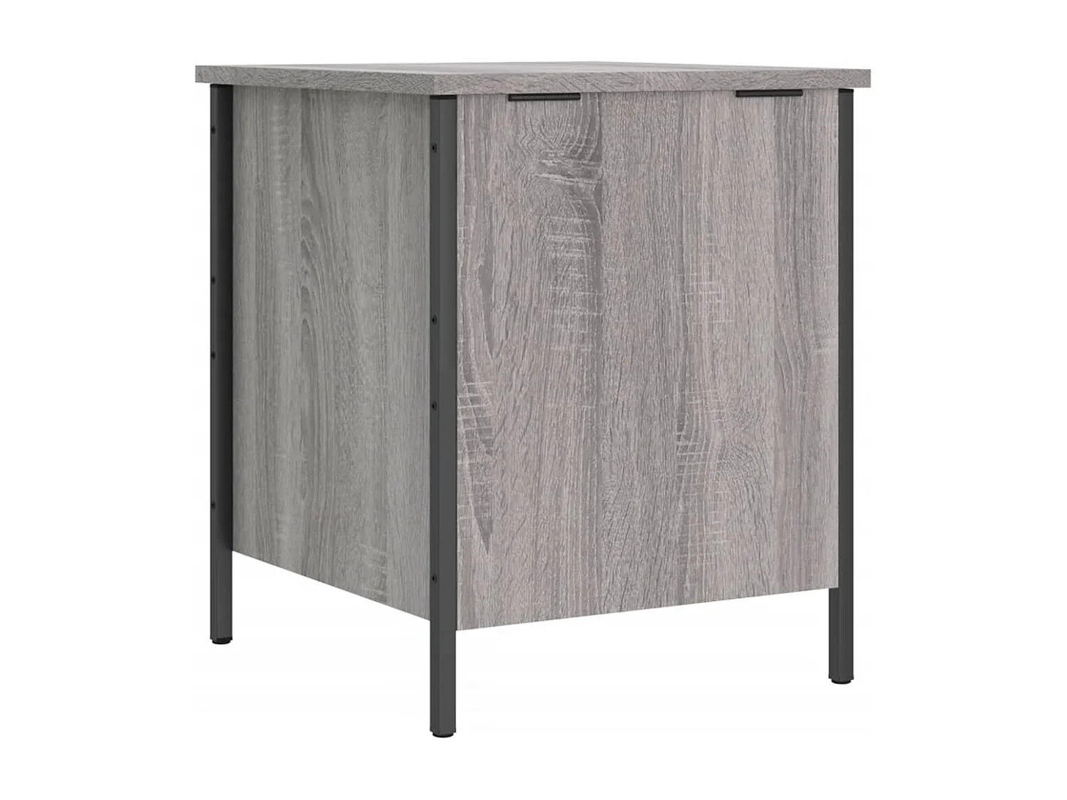 Banc de rangement sonoma gris 40x42,5x50 cm bois d'ingénierie