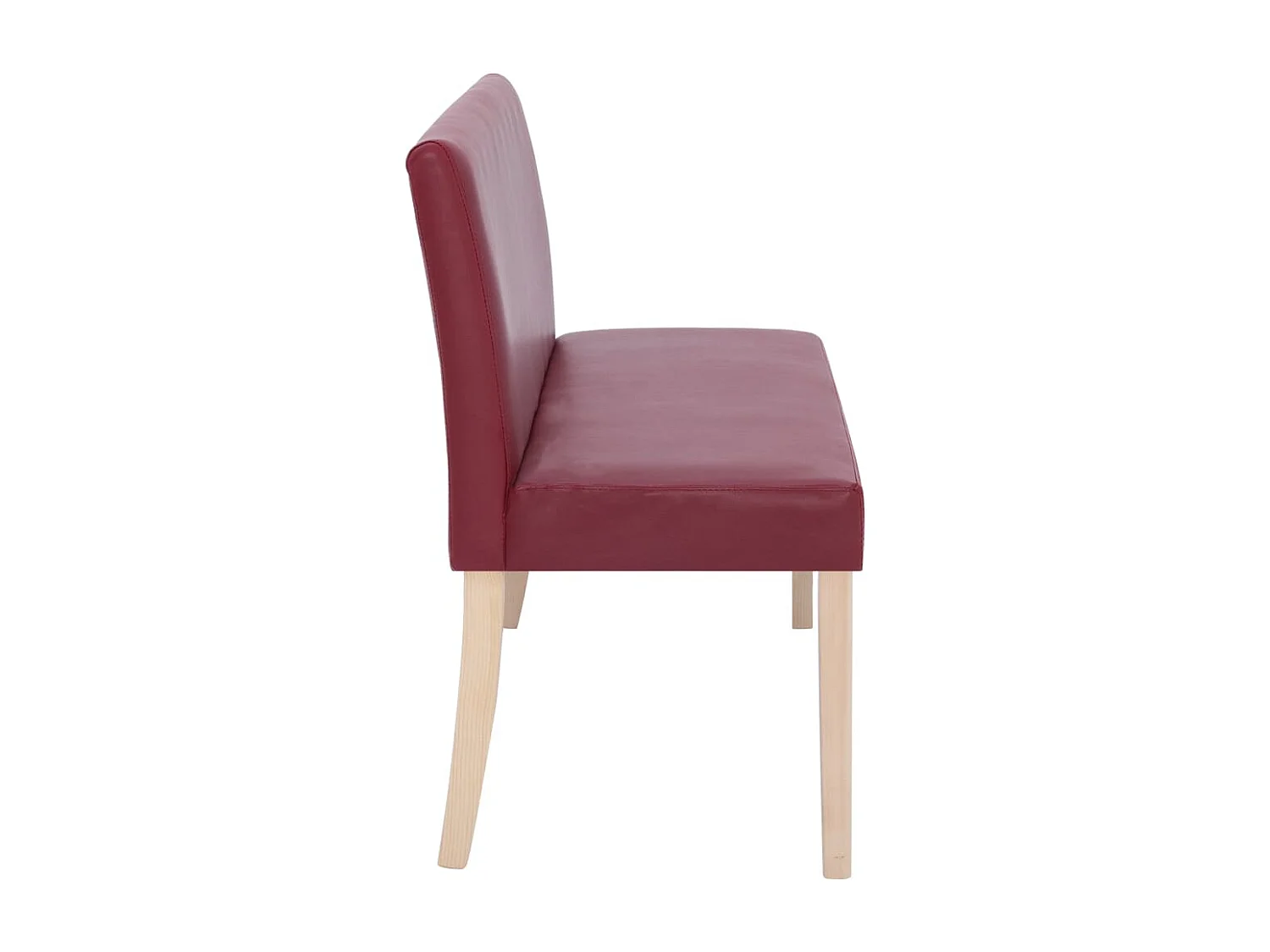 Banc 139,5 cm Rouge bordeaux Similicuir
