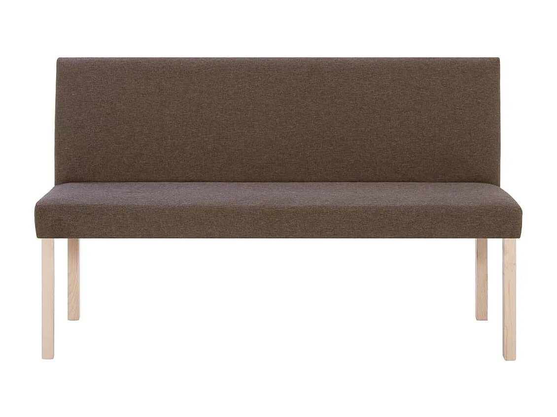 Panca 139,5 cm Poliestere Marrone