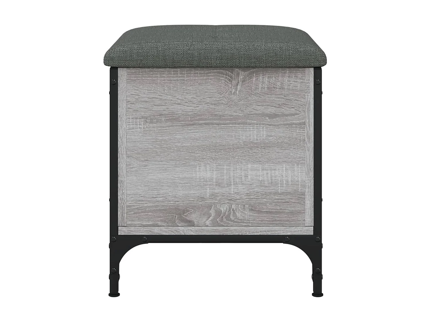 Banc de rangement sonoma gris 42x42x45 cm bois d'ingénierie