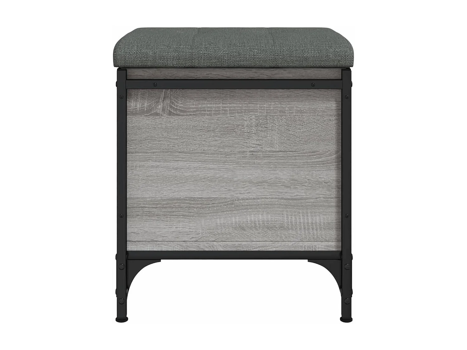 Banc de rangement sonoma gris 42x42x45 cm bois d'ingénierie