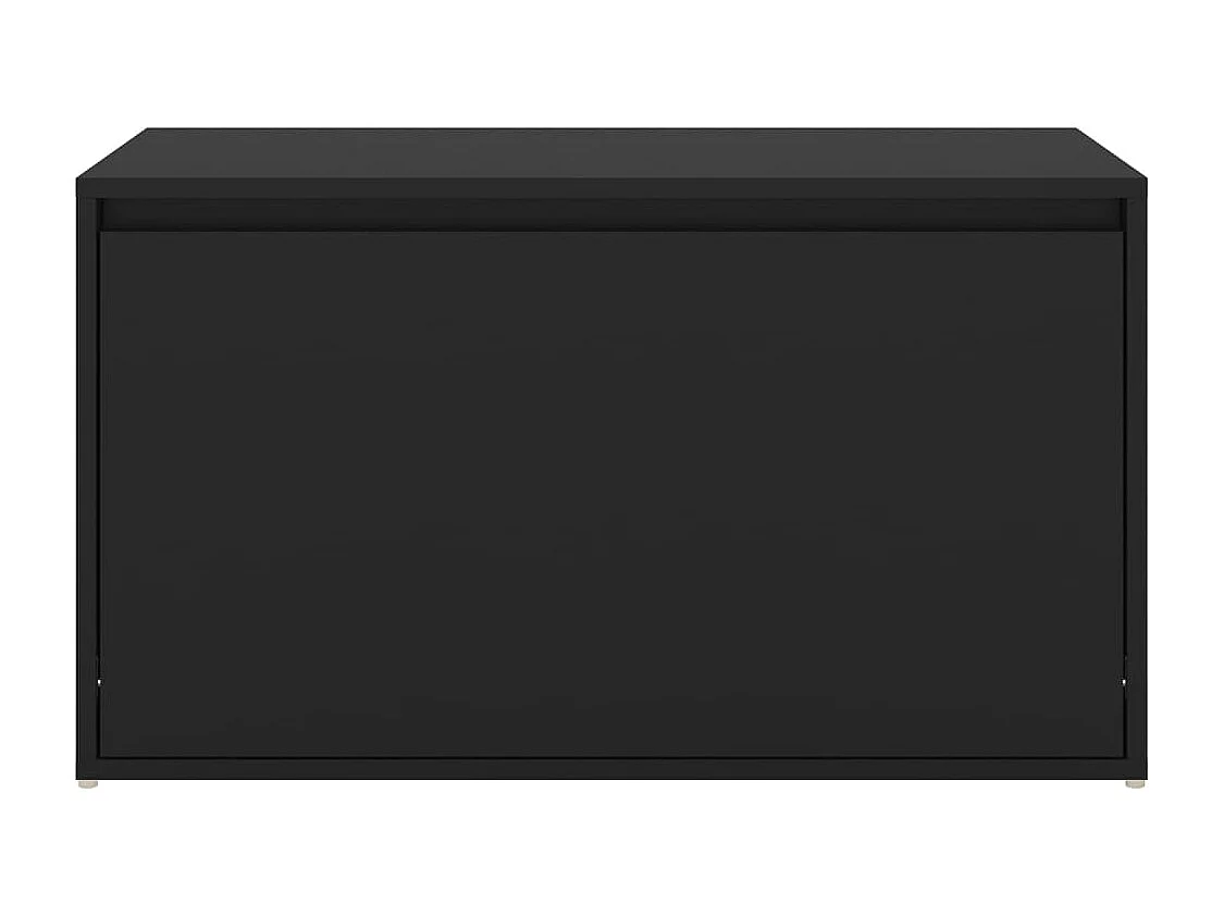 Banc d'entrée 80x40x45 cm Noir Bois d'ingénierie