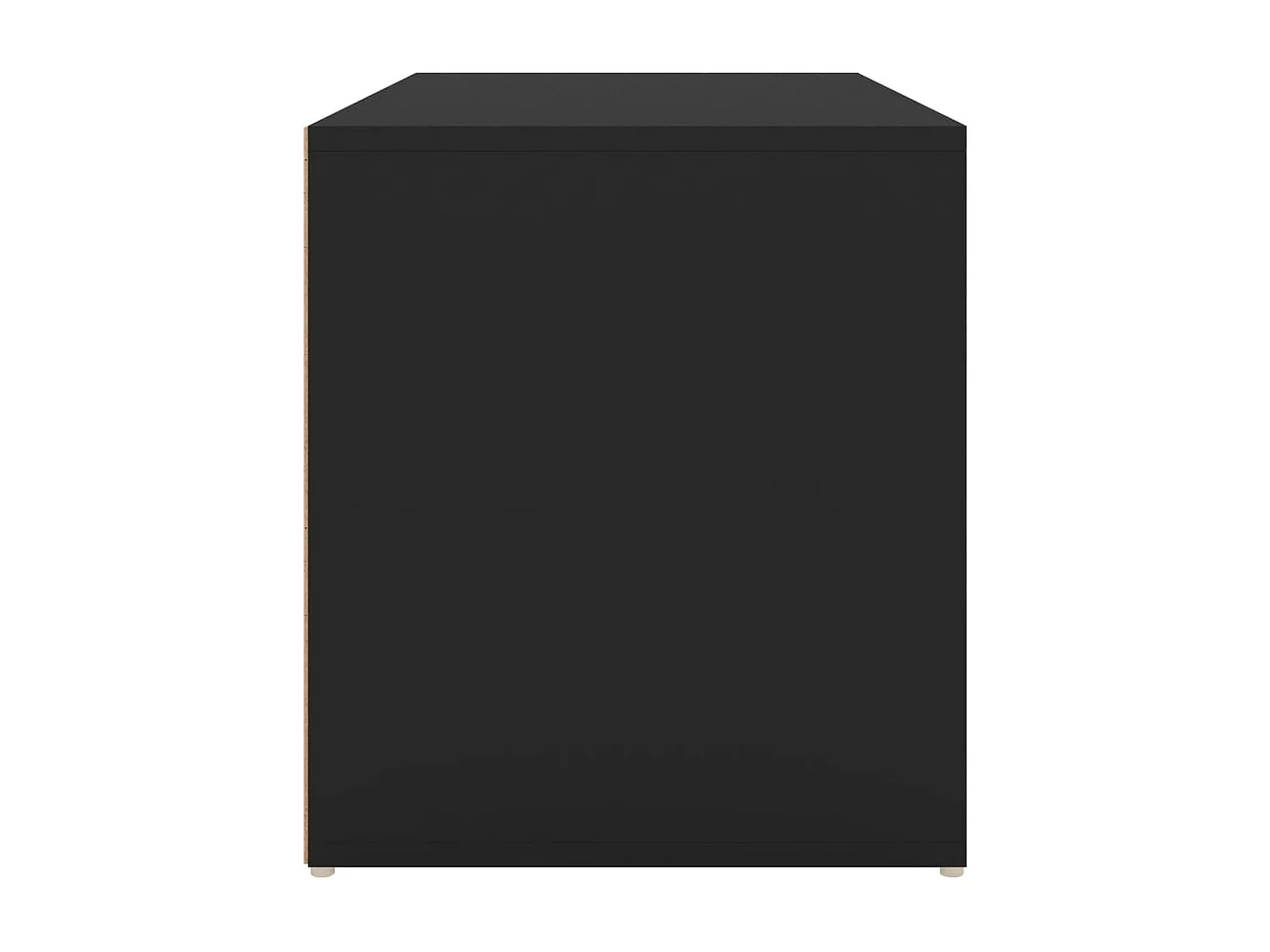 Panca da ingresso 80x40x45 cm Nero MDF