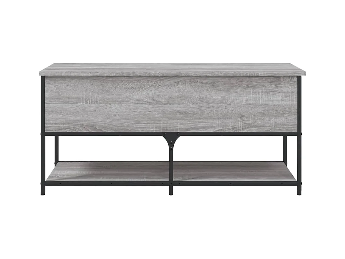 Banc de rangement sonoma gris 100x42,5x47 cm bois d'ingénierie
