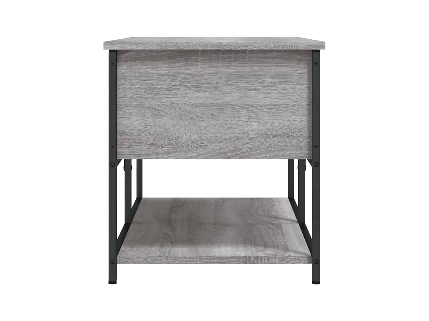 Banc de rangement sonoma gris 100x42,5x47 cm bois d'ingénierie