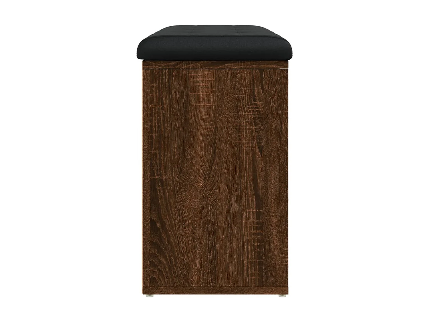Schuhbank aus brauner Eiche, 82 x 32 x 50 cm, Holzwerkstoff
