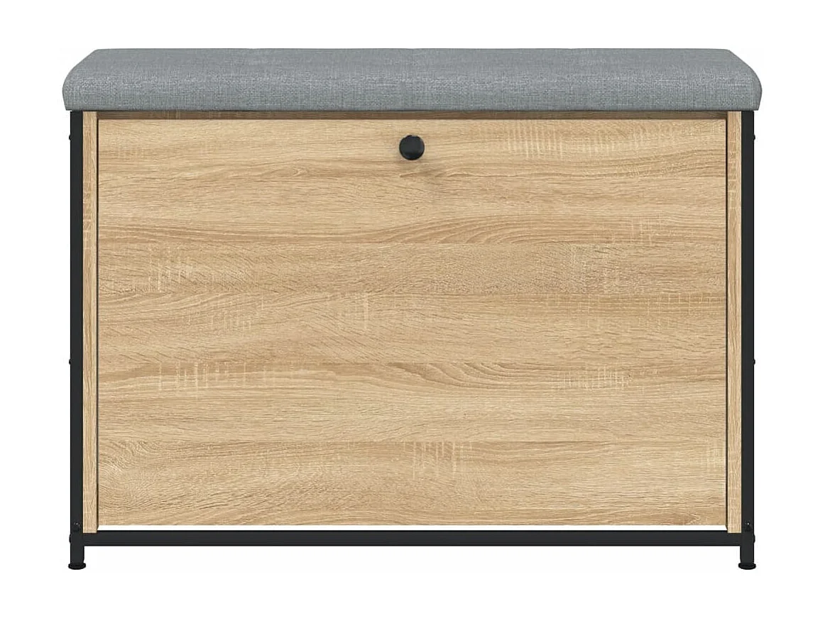Banc à chaussures tiroir rabattable chêne sonoma 82x32x56 cm