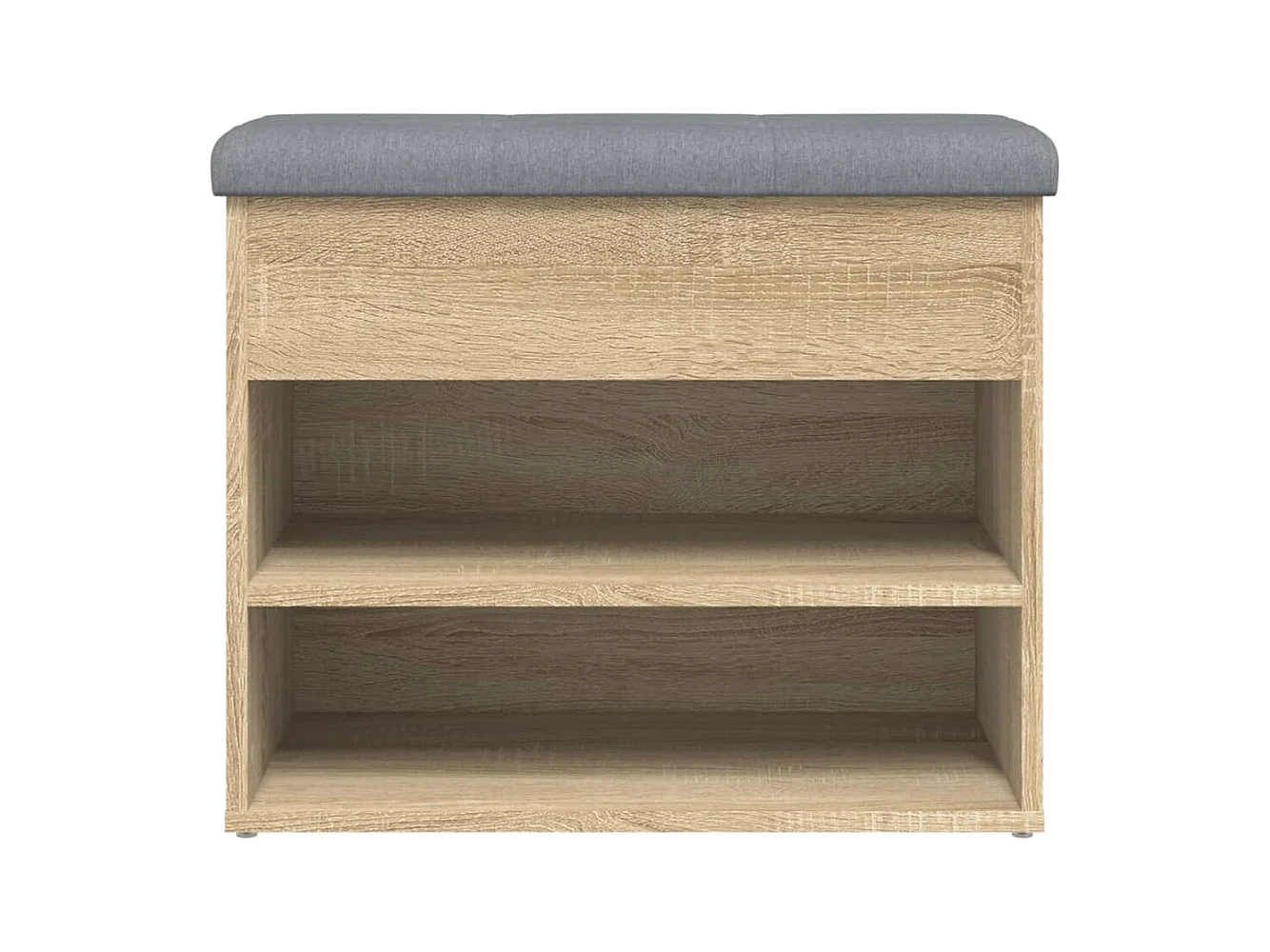 Sonoma eiken schoenenbank 62x32x50 cm samengesteld hout