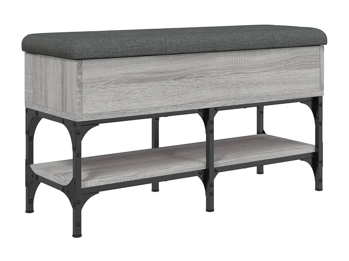 Banc à chaussures sonoma gris 82x32x45 cm bois d'ingénierie