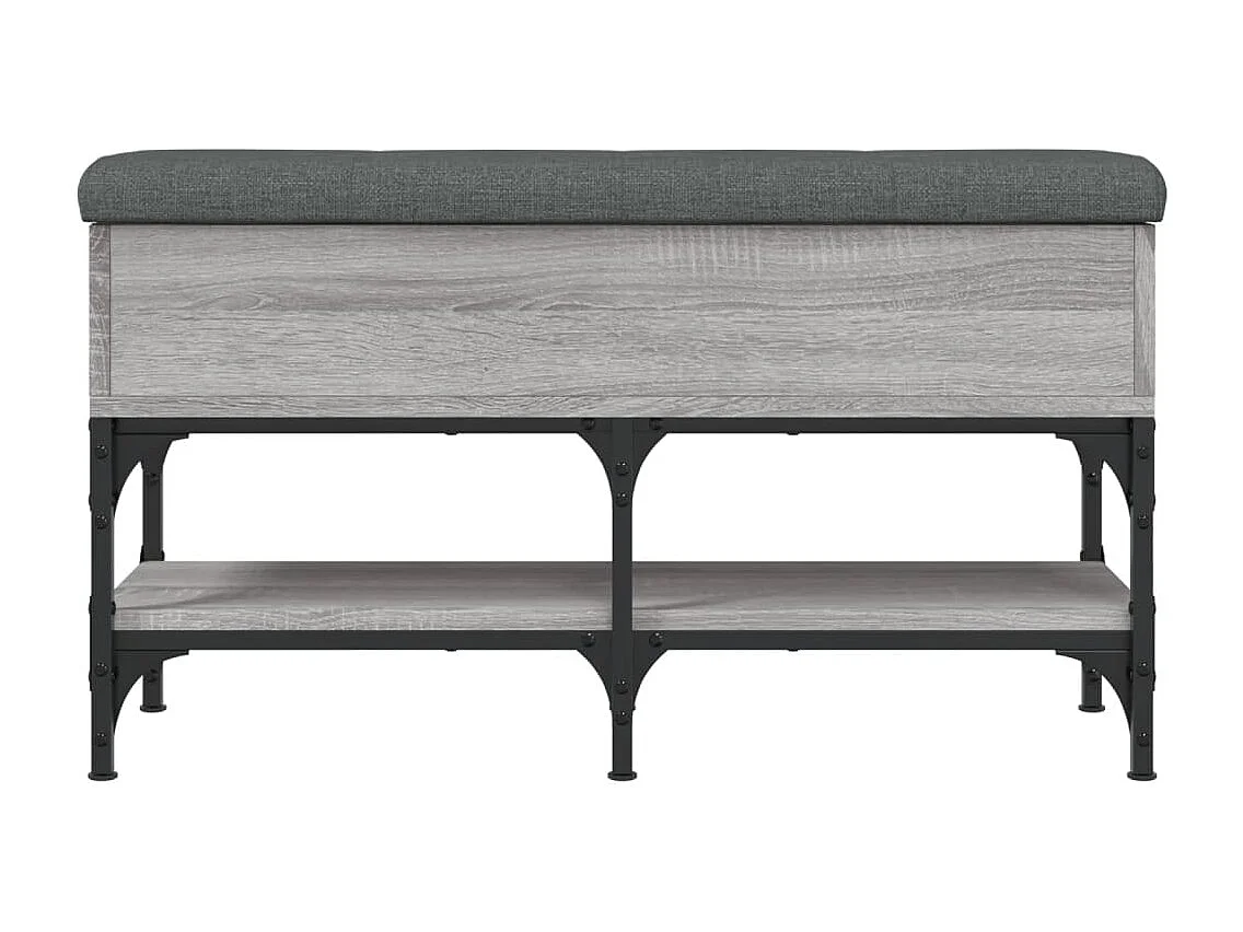 Banc à chaussures sonoma gris 82x32x45 cm bois d'ingénierie