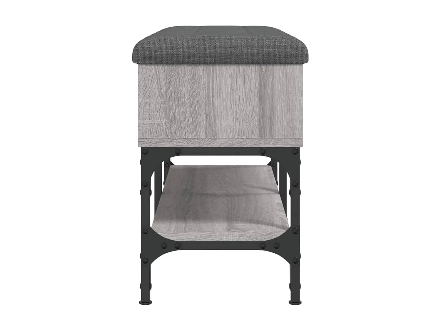 Banc à chaussures sonoma gris 82x32x45 cm bois d'ingénierie