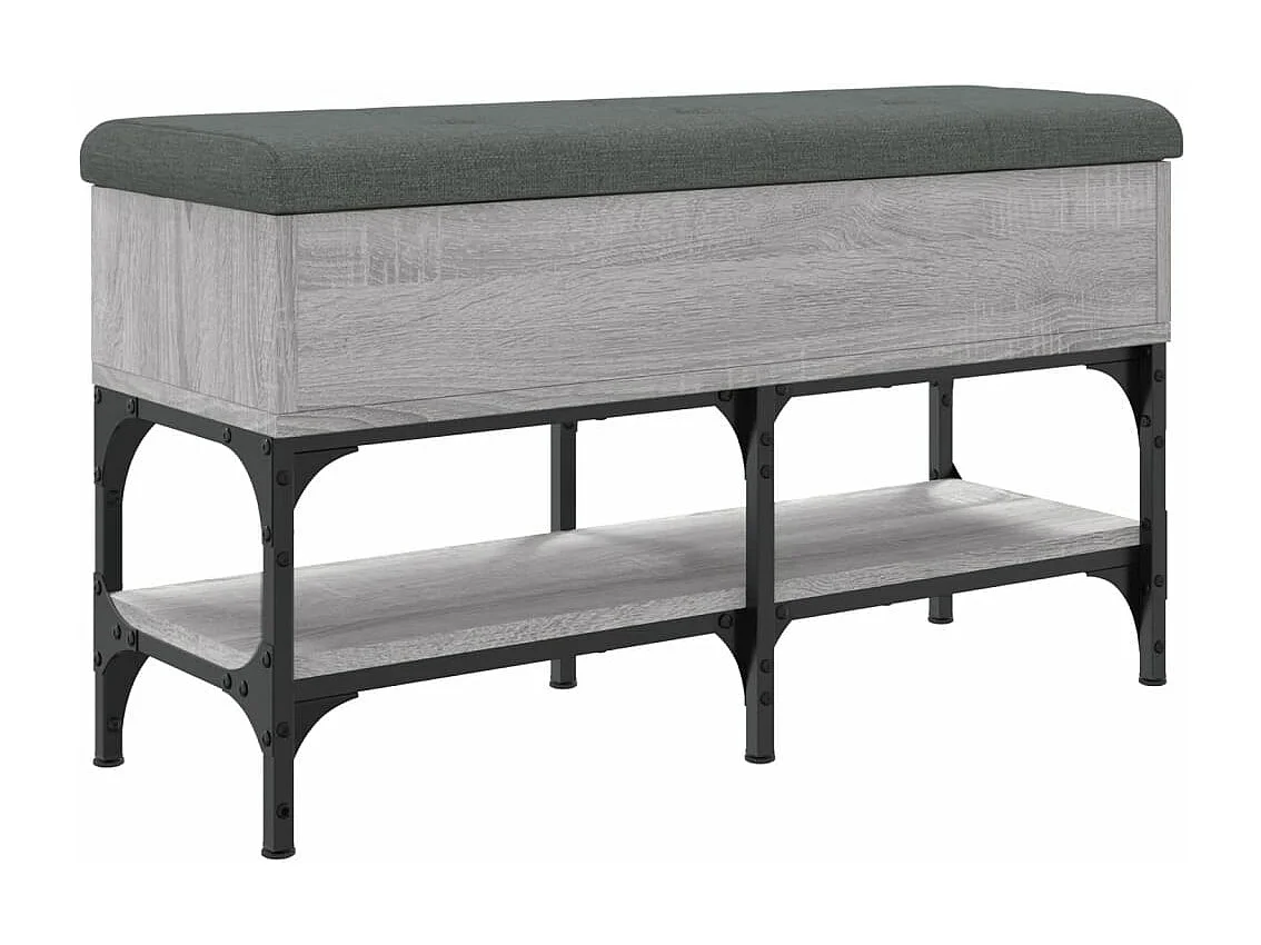 Banc à chaussures sonoma gris 82x32x45 cm bois d'ingénierie