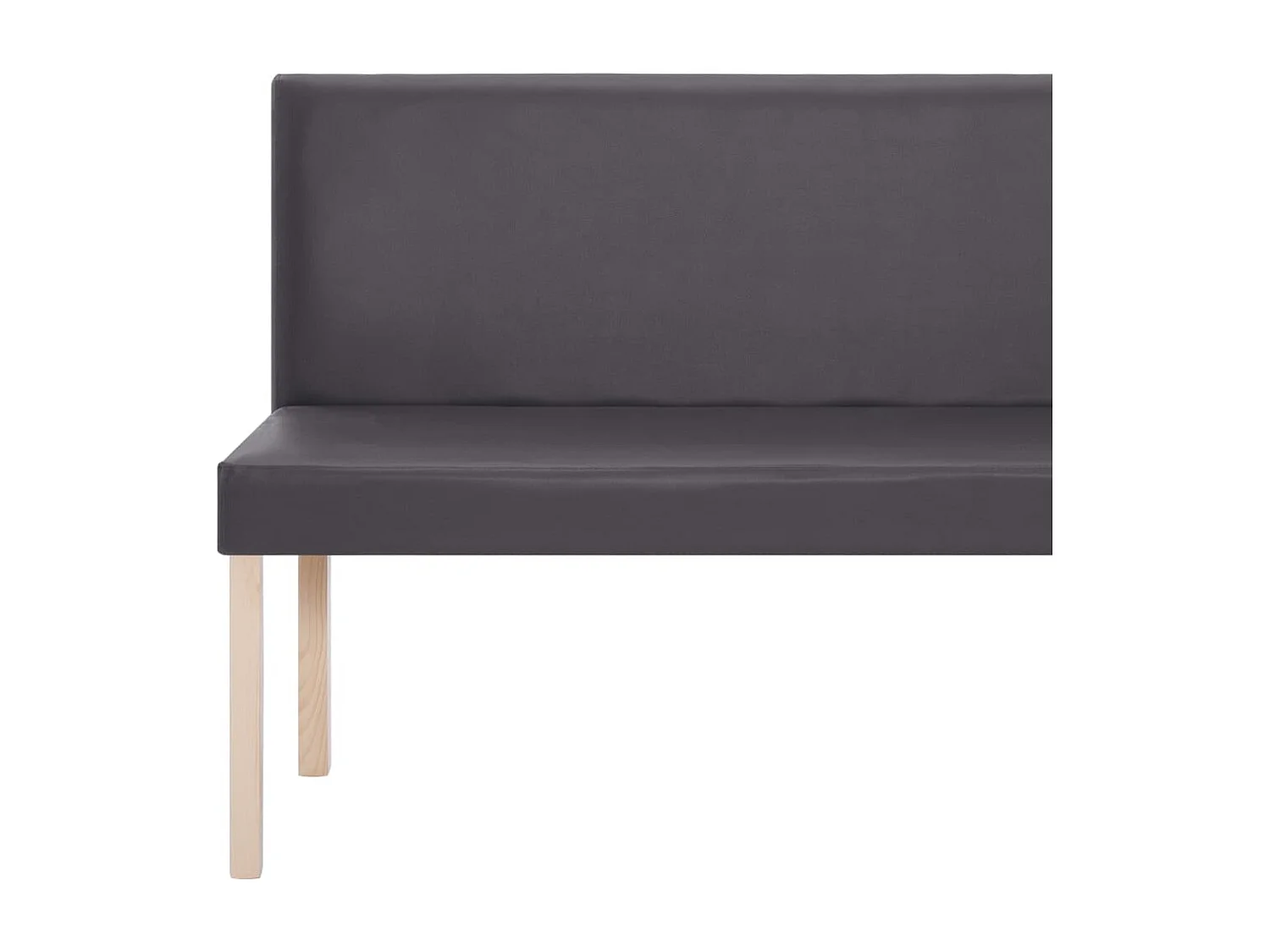 Banc 139,5 cm Gris Similicuir