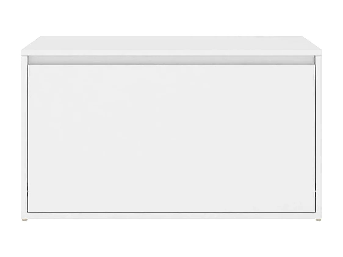 Banc d'entrée 80x40x45 cm Blanc Bois d’ingénierie