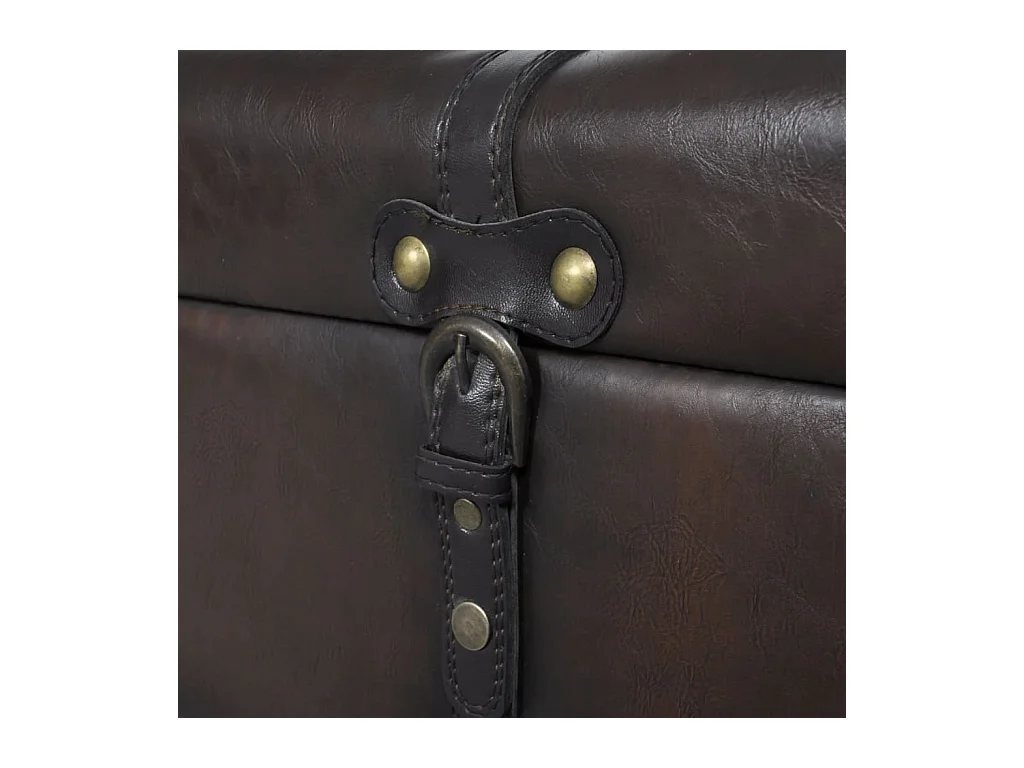 Braunes 3-teiliges Aufbewahrungsbank-Set