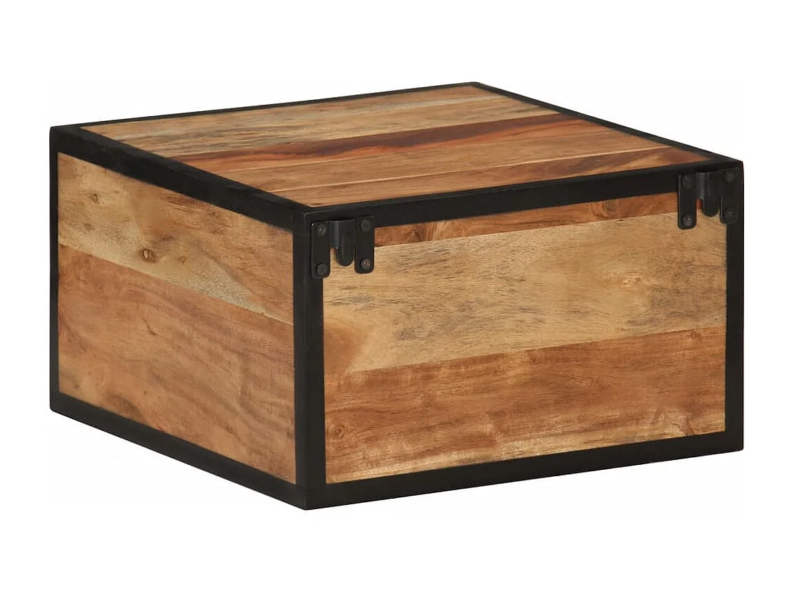 Table de chevet murale 35x35x20 cm bois massif d'acacia