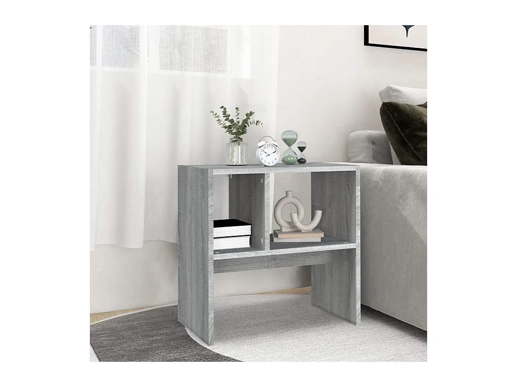 Table d'appoint Sonoma gris 50x30x50 cm Bois d'ingénierie