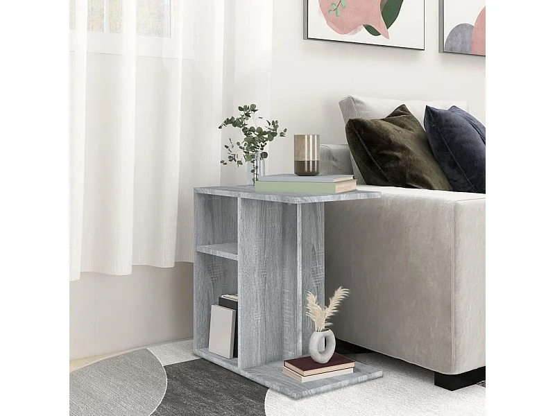Sonoma Beistelltisch grau 50x30x50 cm Holzwerkstoff