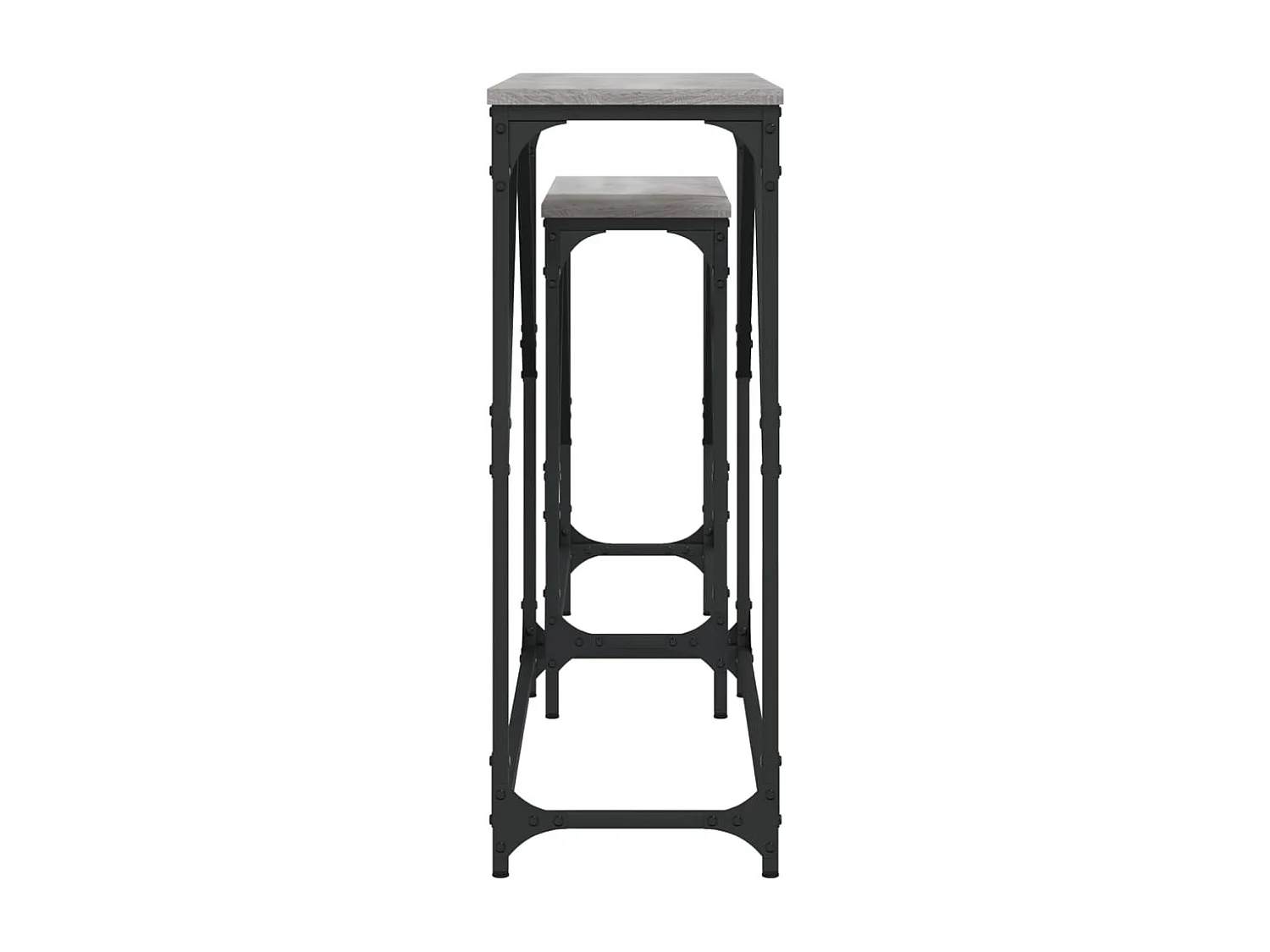 Tables console gigognes 2 pcs sonoma gris bois d'ingénierie