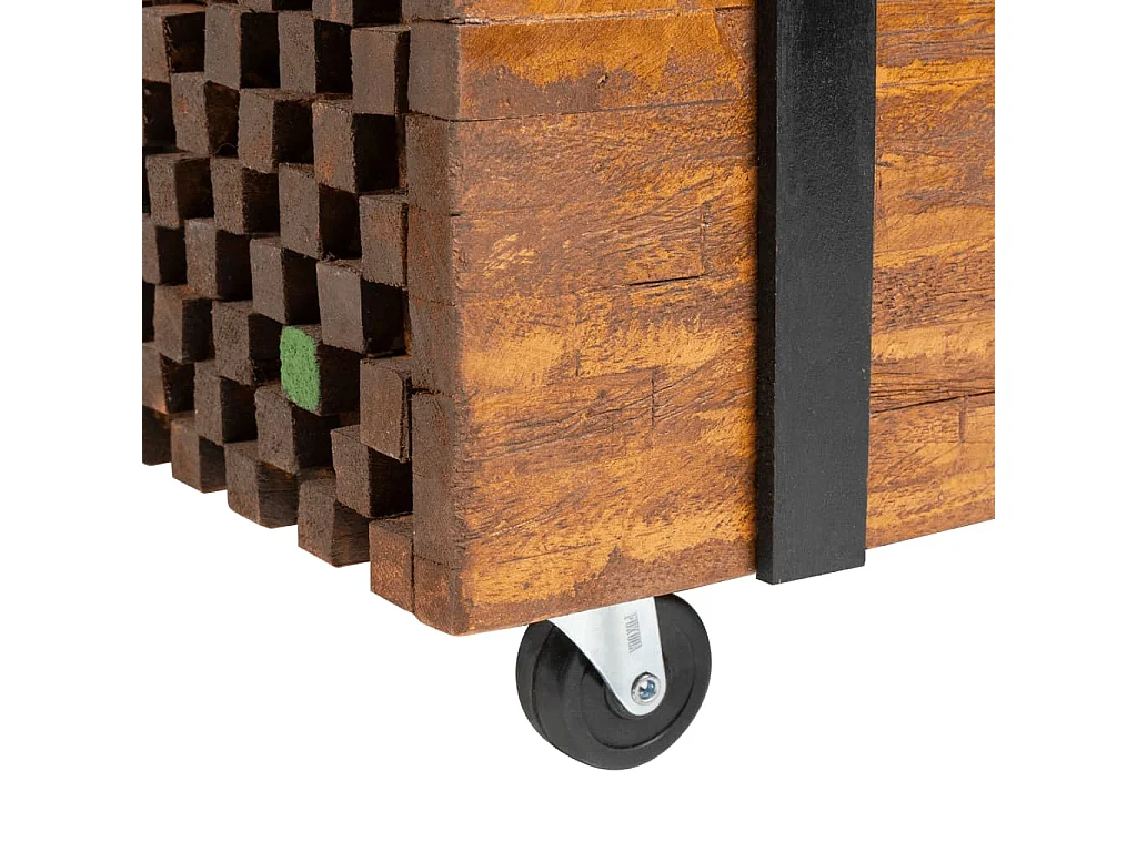 Mesa auxiliar de teca 60 x 60 x 38 cm