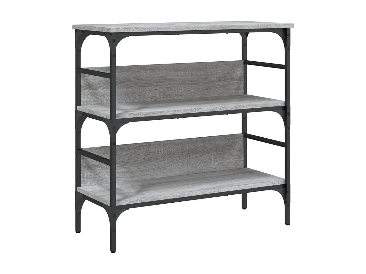 Table console sonoma gris 75x32x75 cm bois d'ingénierie