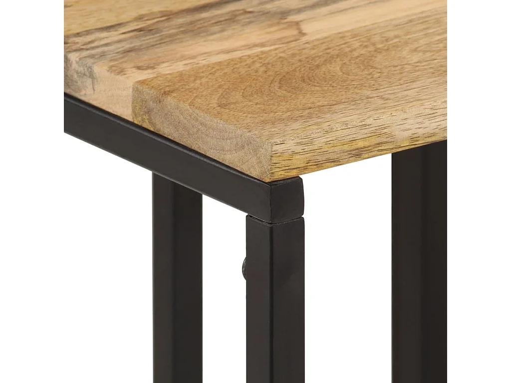 Tables gigognes 3 pcs bois massif d'acacia