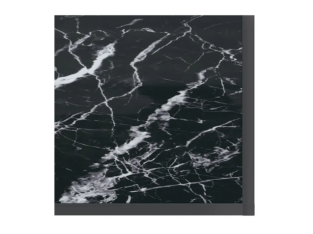 Consolle Nero 180x35x75,5 cm Vetro temperato