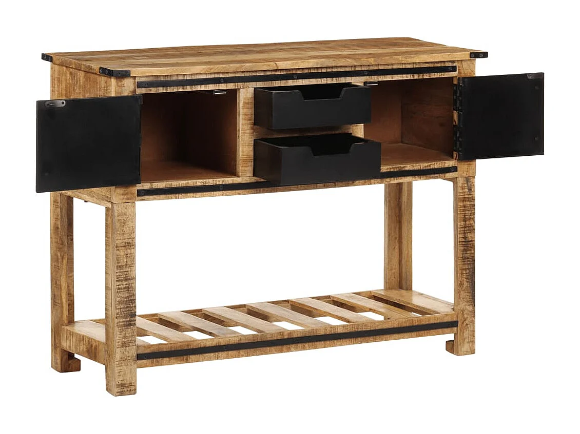 Consolle 100x35x75 cm in legno massello di mango
