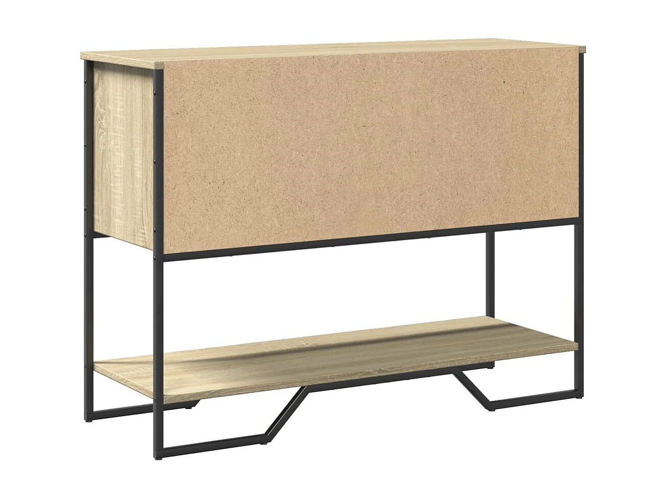 Table console chêne sonoma 100x35x74,5 cm bois d'ingénierie