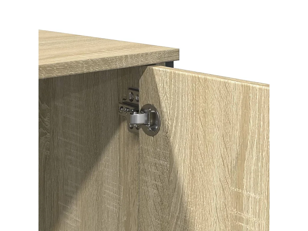 Table console chêne sonoma 100x35x74,5 cm bois d'ingénierie