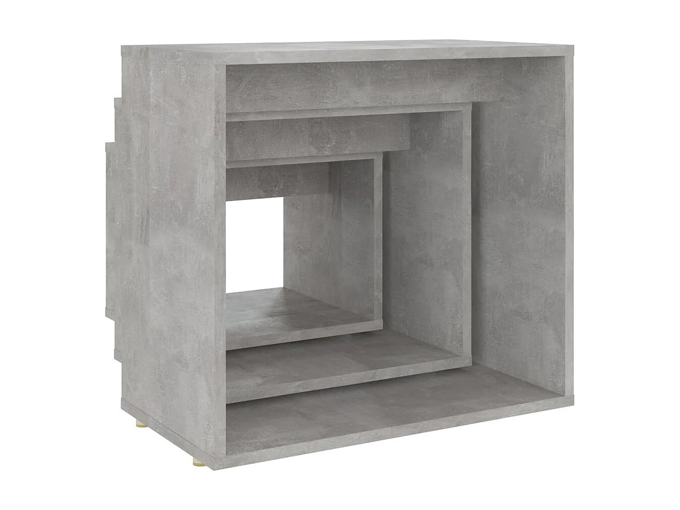 Tables gigognes 3 pcs Gris béton Aggloméré