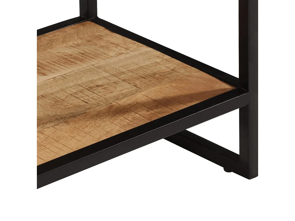 Table console 100x35x70 cm bois de manguier massif brut