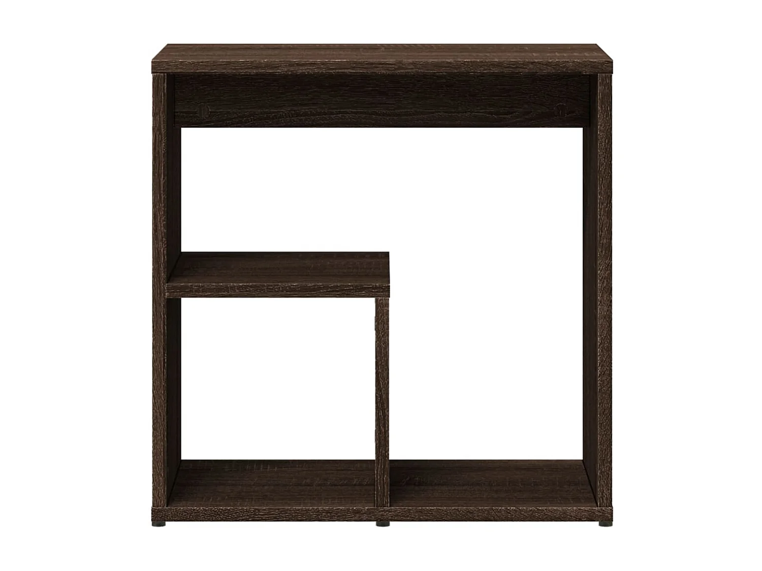 Tavolini 2 pezzi in rovere marrone 50x30x50 cm in multistrato