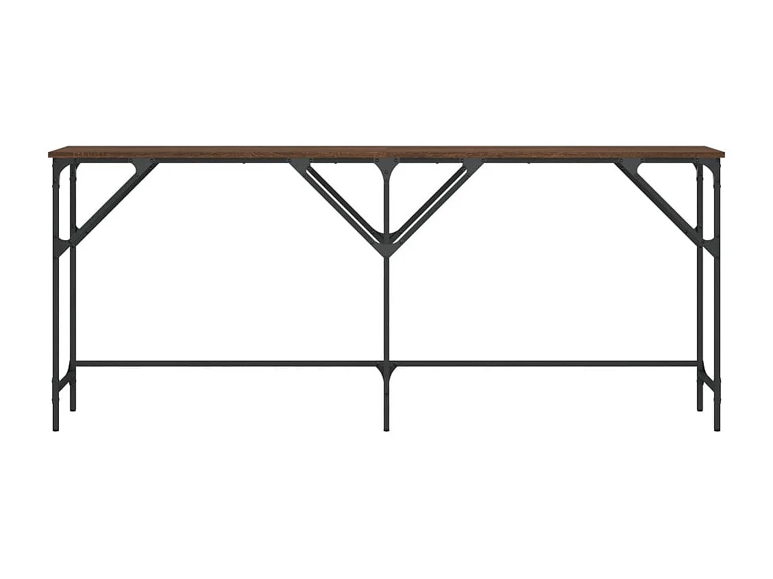 Konsolentisch aus brauner Eiche, 180 x 29 x 75 cm, Holzwerkstoff