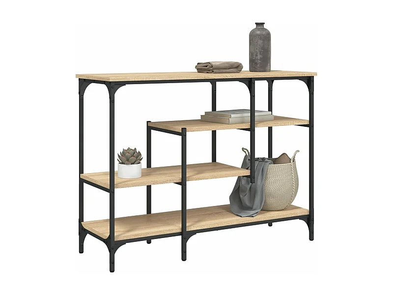 Consoletafel met planken sonoma eiken 100x35x75 cm