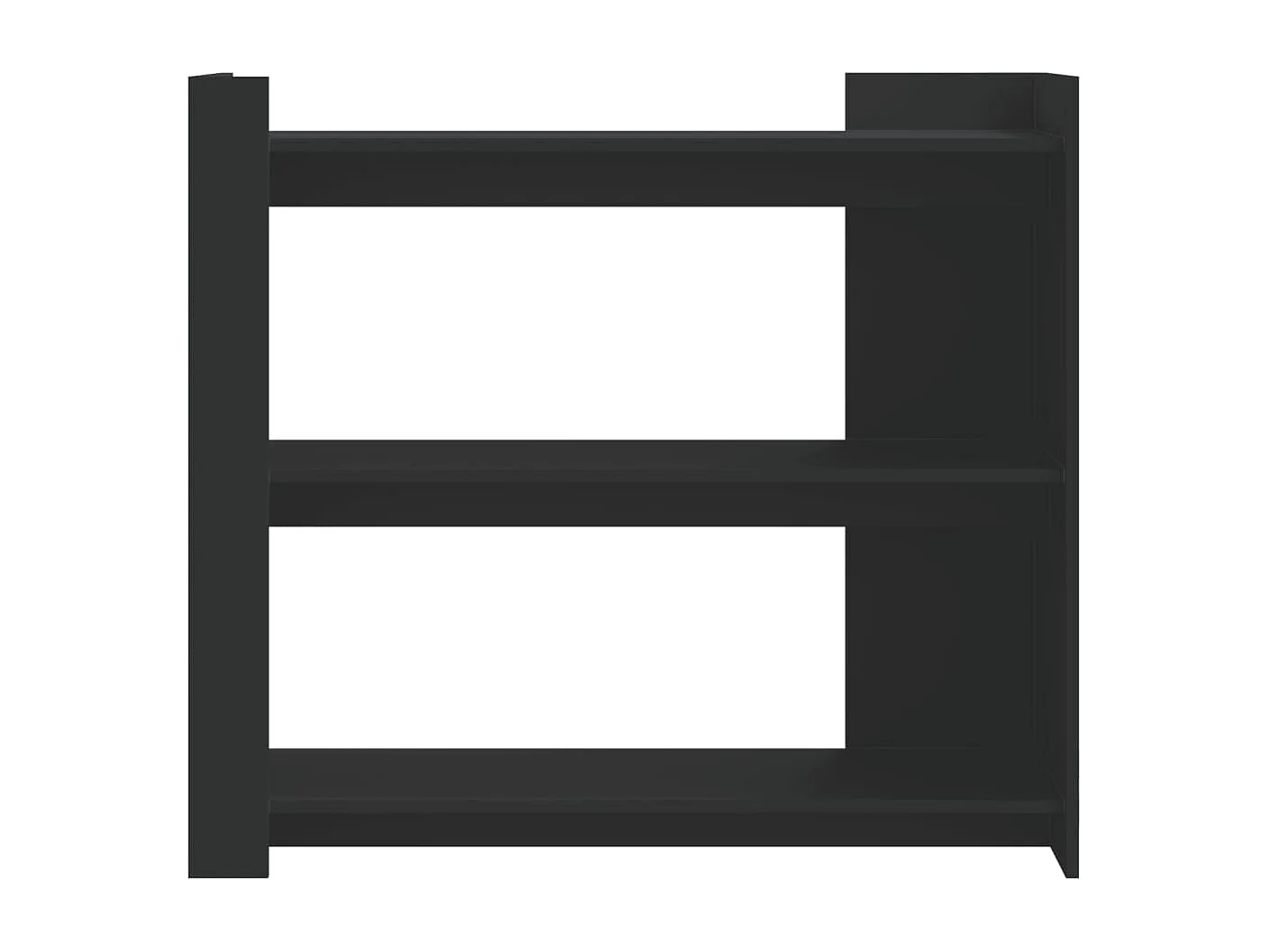 Consolle nera 100x35x90 cm in derivati del legno