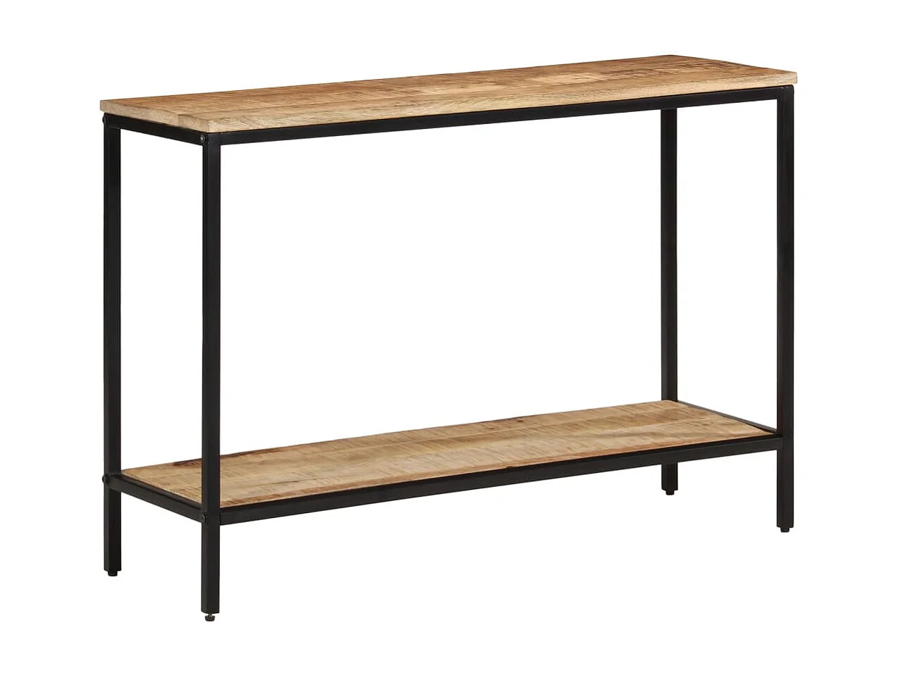 Table console 100x35x70 cm bois de manguier massif brut