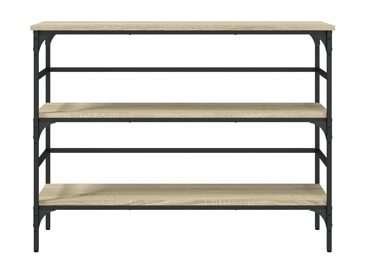 Sonoma eiken consoletafel 100x32x75 cm samengesteld hout