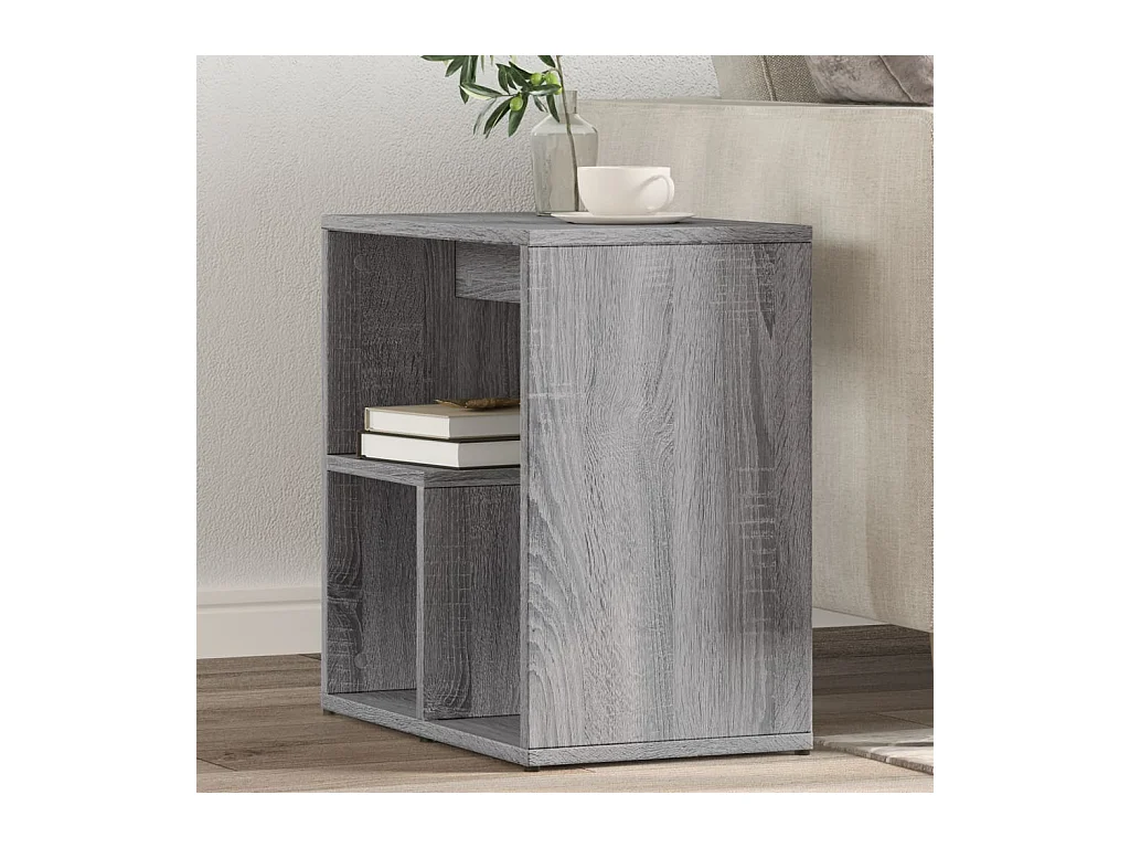 Tables d'appoint 2 pcs sonoma gris 50x30x50cm bois d'ingénierie