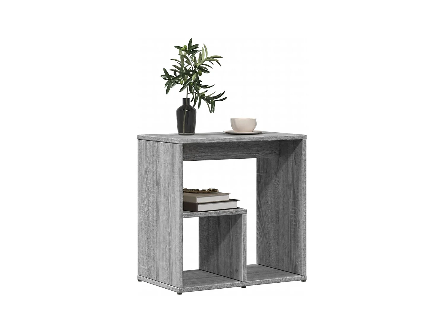 Tables d'appoint 2 pcs sonoma gris 50x30x50cm bois d'ingénierie