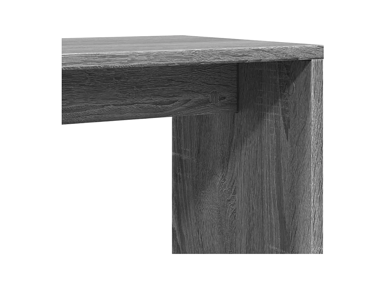 Tables d'appoint 2 pcs sonoma gris 50x30x50cm bois d'ingénierie