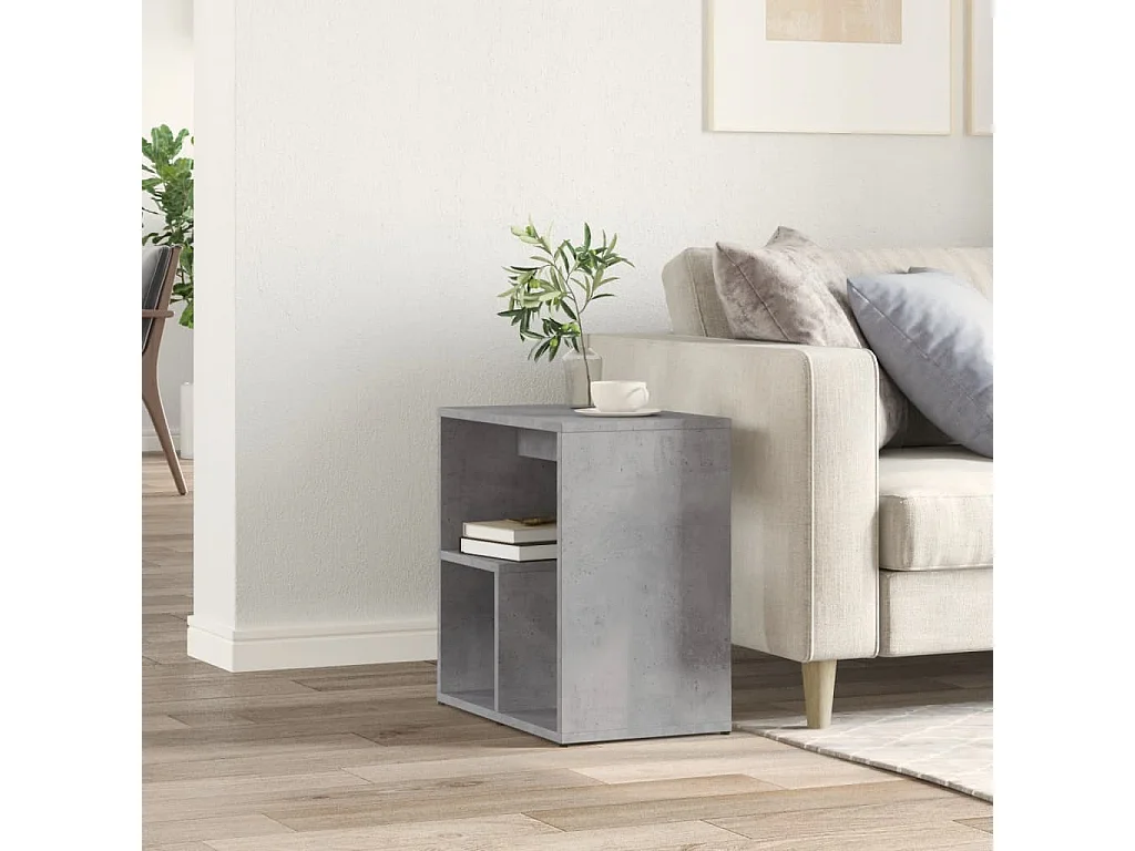 Beistelltisch Betongrau 50x30x50 cm Holzwerkstoff