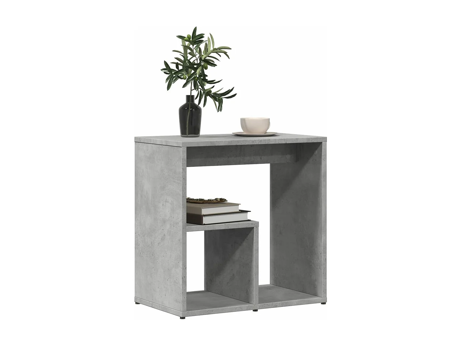 Beistelltisch Betongrau 50x30x50 cm Holzwerkstoff