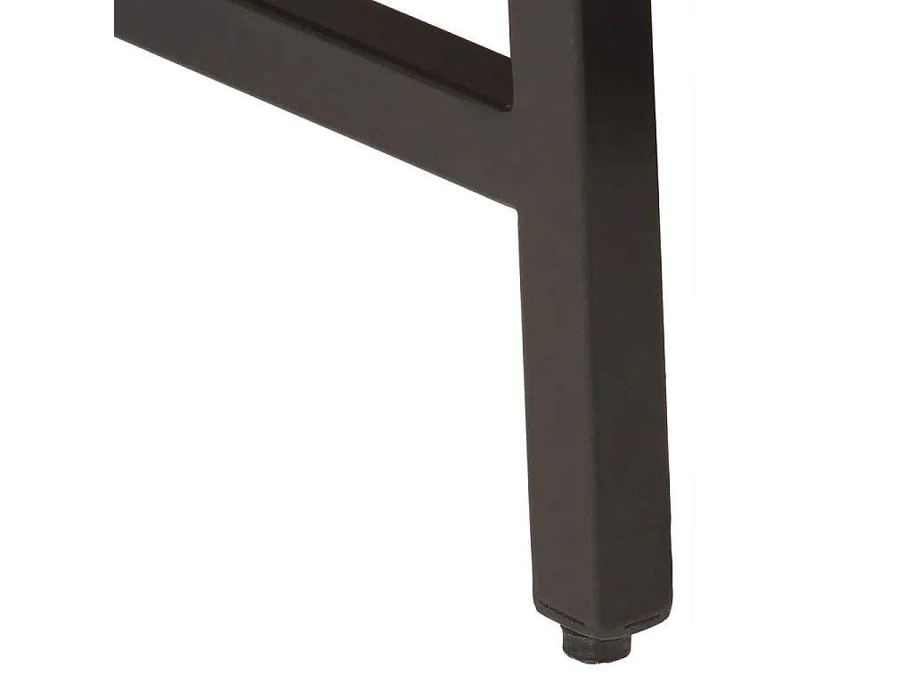 Tables basses gigognes 3 pcs bois massif de manguier et fer